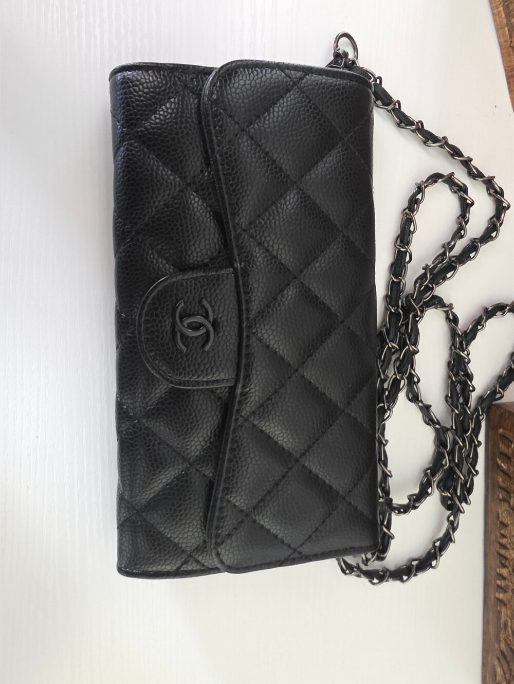 Chanel Black Quilted Wallet on Chain (WOC)